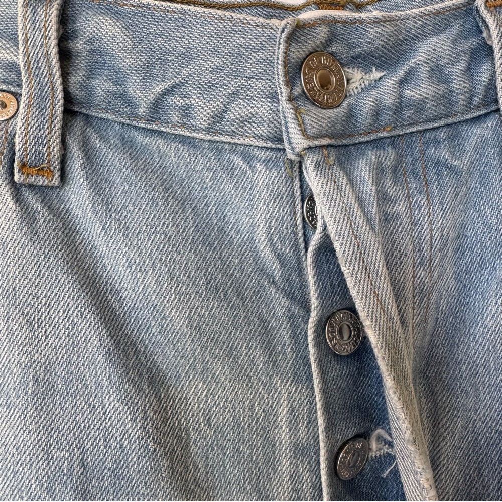 Citizens of Humanity Ayla Baggy Cuffed Crop Wide Leg Jeans Gemini Light Blue 28 - Picture 11 of 15